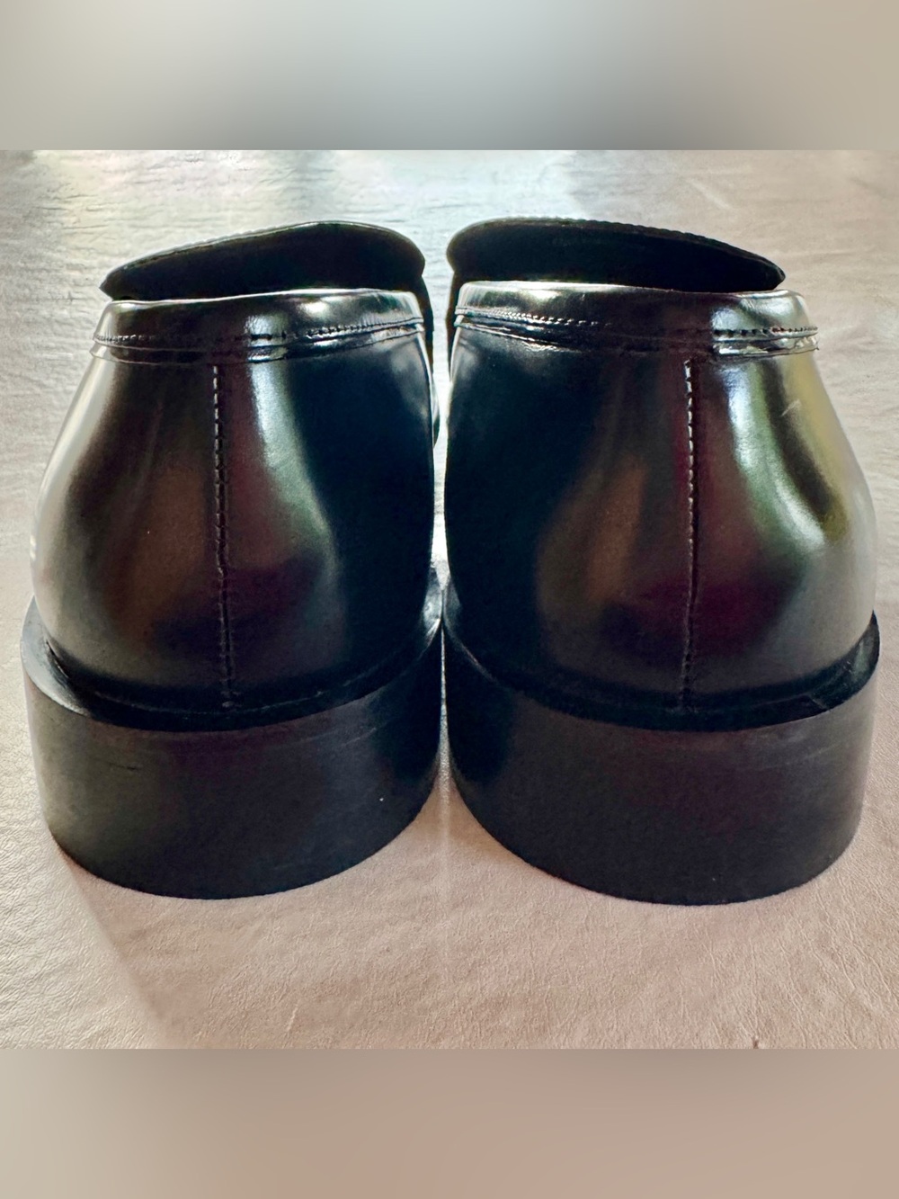 TOPSHOP Leather Layne Black Slip-on Loafer 7.5 NWOB - Picture 13 of 16